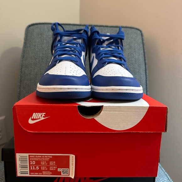 Nike Dunk Highs - Kentucky Blue (Size 10) - Picture 2 of 6